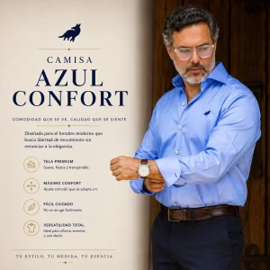 Camisa Azul Confort